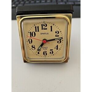 Vintage Spartus Press Travel Clock